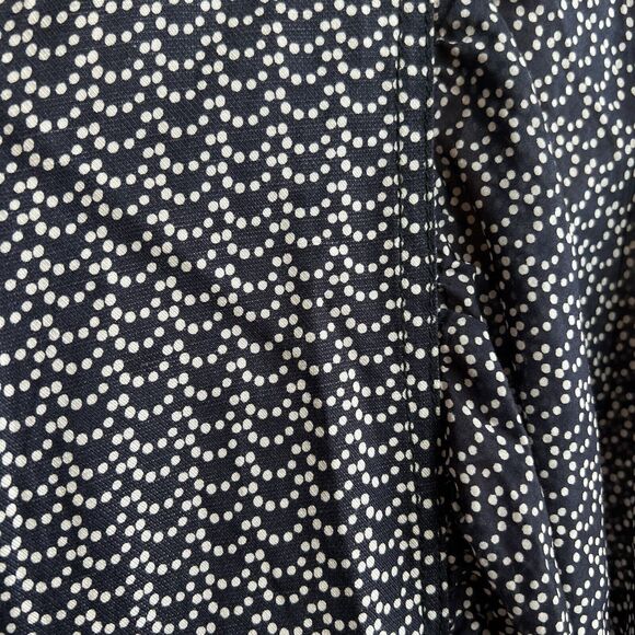 Maeve Anthropologie Navy White Nilaya Flare Pockets Balloon Sleeve Tunic Dress S - Picture 8 of 16